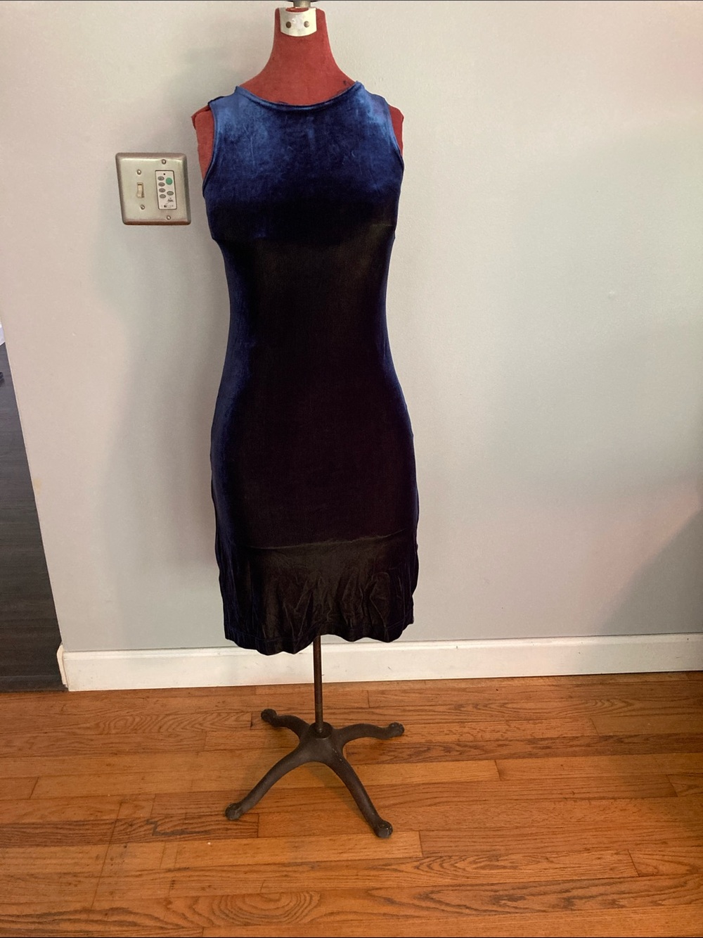 Vintage 90s/2000s, Blue/Gold Color Changing EXIT Dress